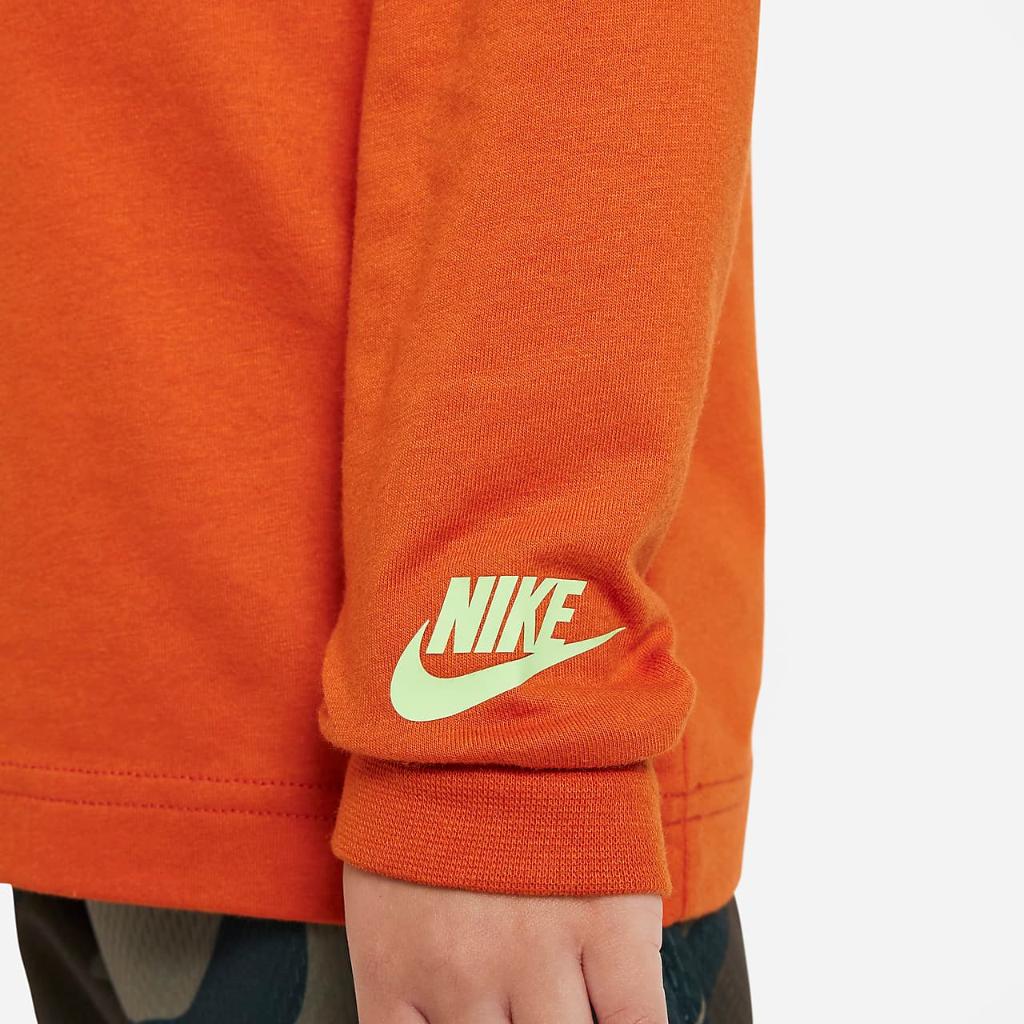 Nike Snowscape Futura Long Sleeve Tee Toddler T-Shirt 76L479-N3X