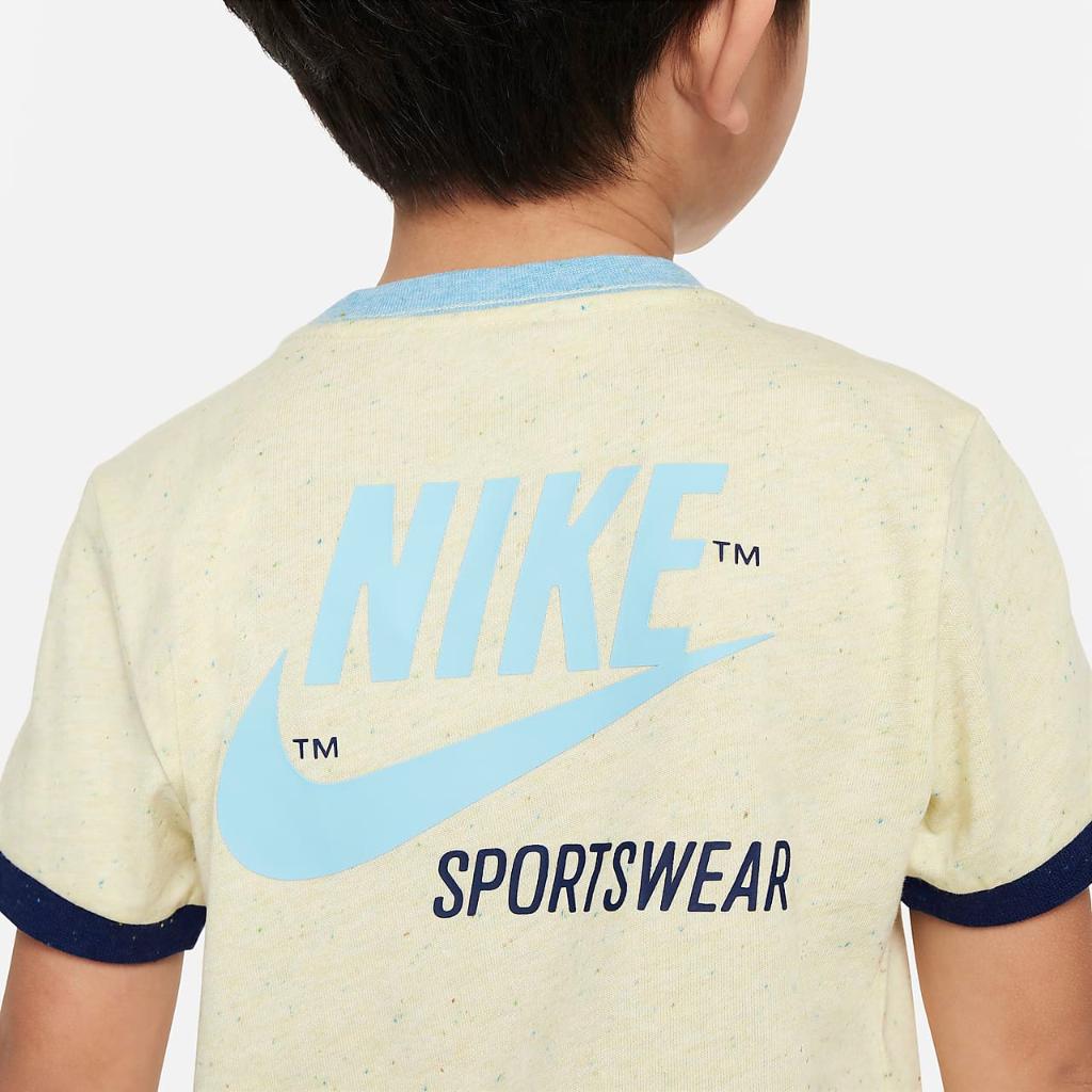 Nike Sportswear Toddler Graphic Ringer T-Shirt 76L709-Y6X