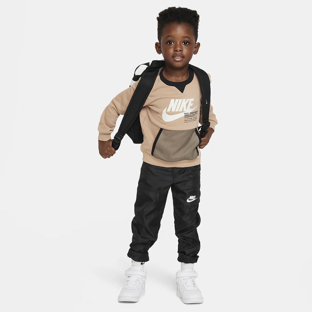 Nike Sportswear Paint Your Future Toddler French Terry Crew 76L749-X0L