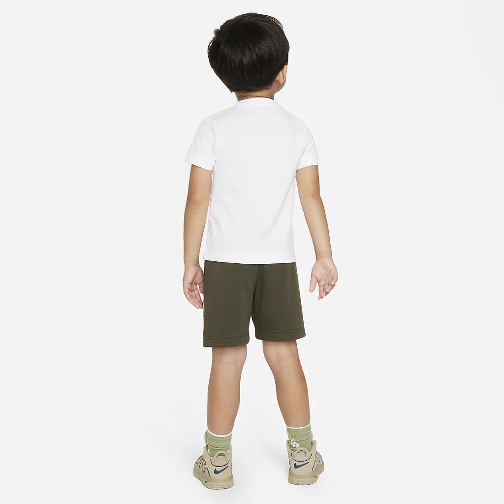 Nike Sportswear Club Specialty French Terry Toddler Shorts Set 76L775-F84