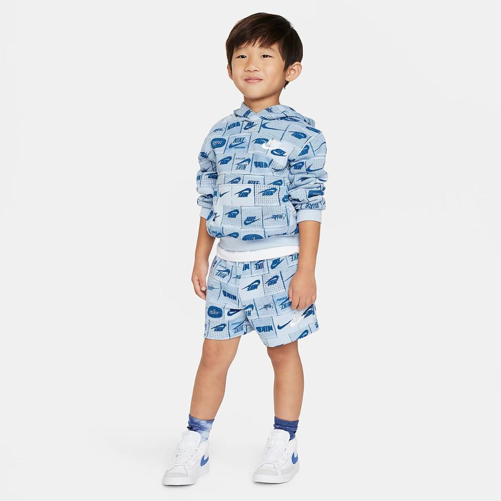 Nike Sportswear Club Toddler Printed Shorts 76L784-U1W