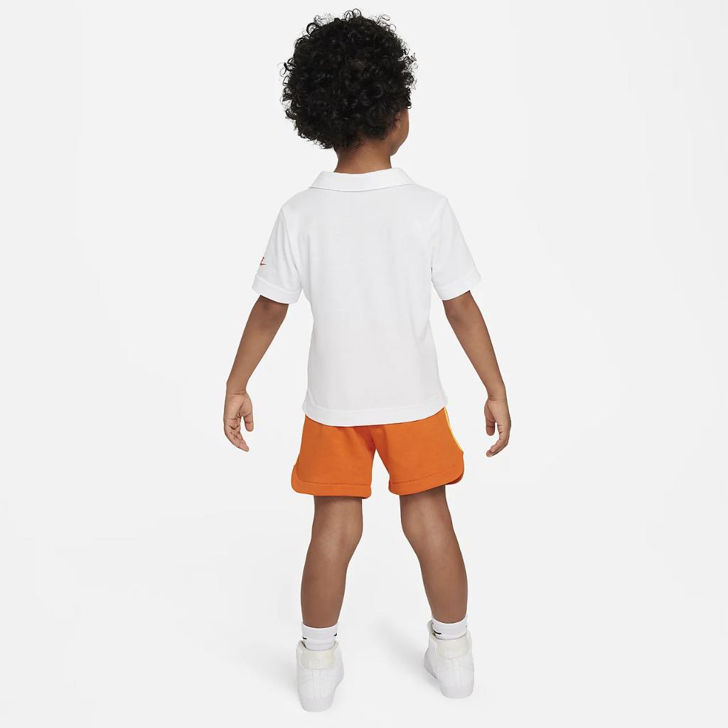 Nike Sportswear Create Your Own Adventure Toddler Polo and Shorts Set 76M017-N1Y