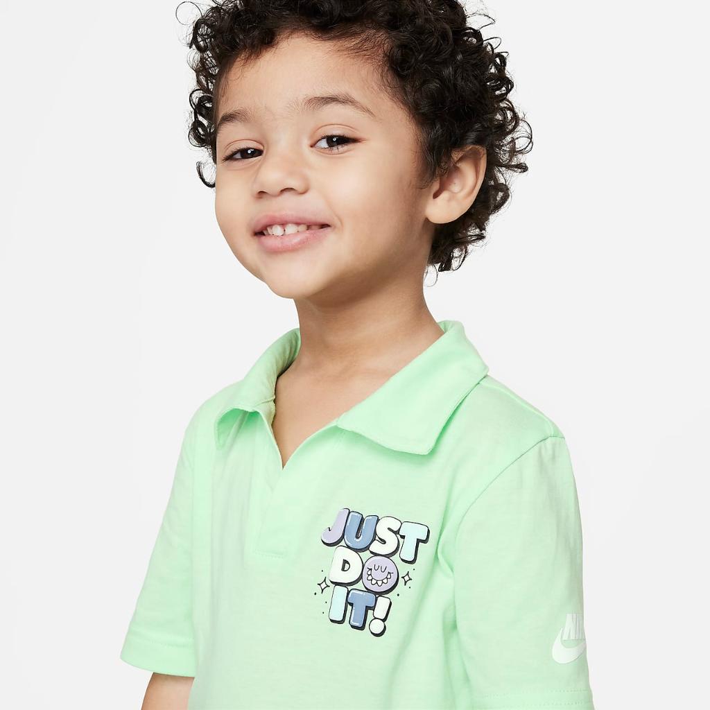 Nike Sportswear Create Your Own Adventure Toddler Polo and Shorts Set 76M017-U9E