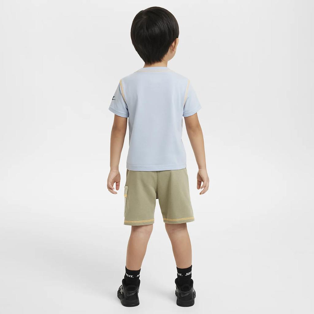 Nike Sportswear Reimagine Toddler French Terry Shorts Set 76M034-EDR
