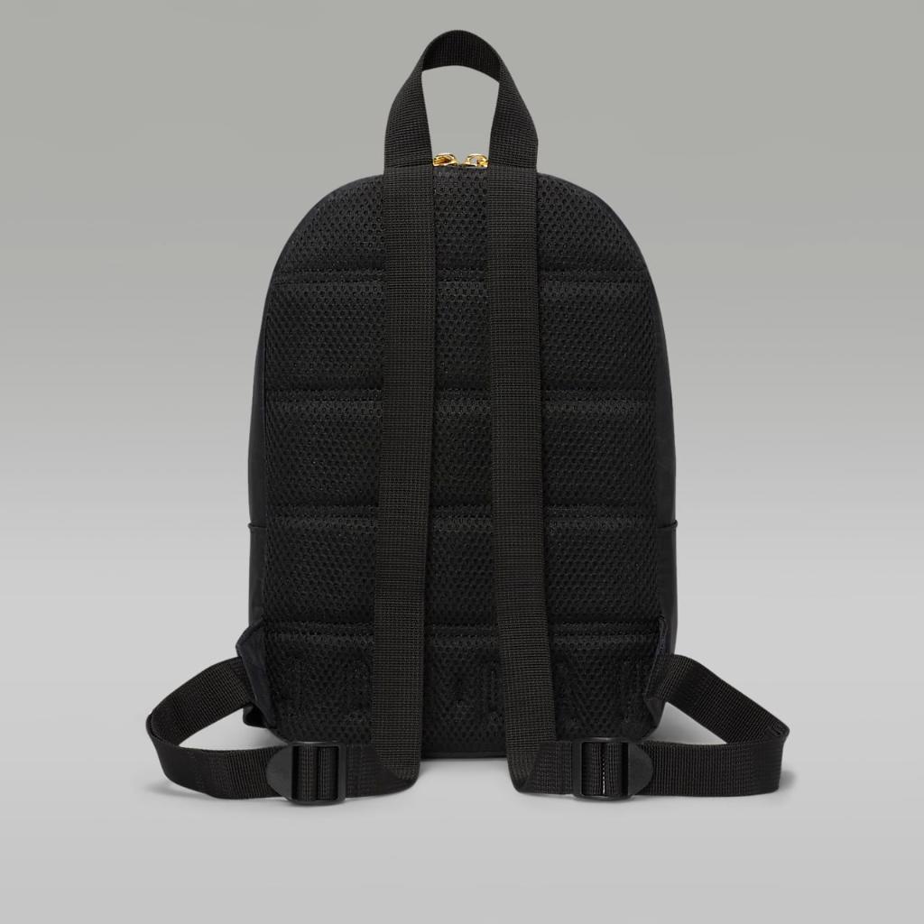 Jordan Black and Gold Mini Backpack Backpack (10L) 7A0857-023