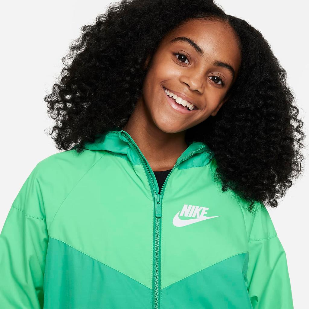 Nike Sportswear Windrunner Big Kids&#039; (Boys&#039;) Loose Hip-Length Hooded Jacket 850443-324