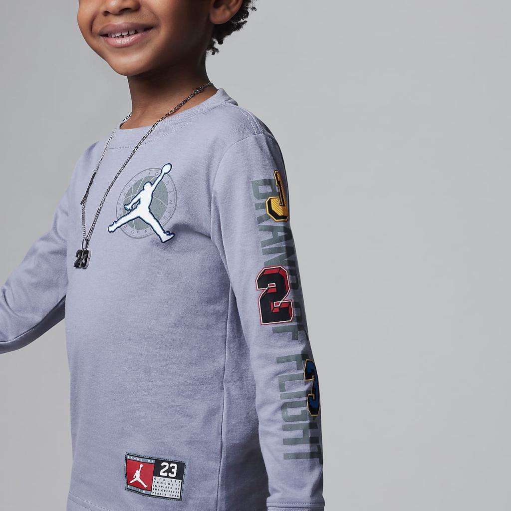 Jordan Gym 23 Brand of Flight Long Sleeve Tee Little Kids&#039; T-Shirt 85C193-G0W