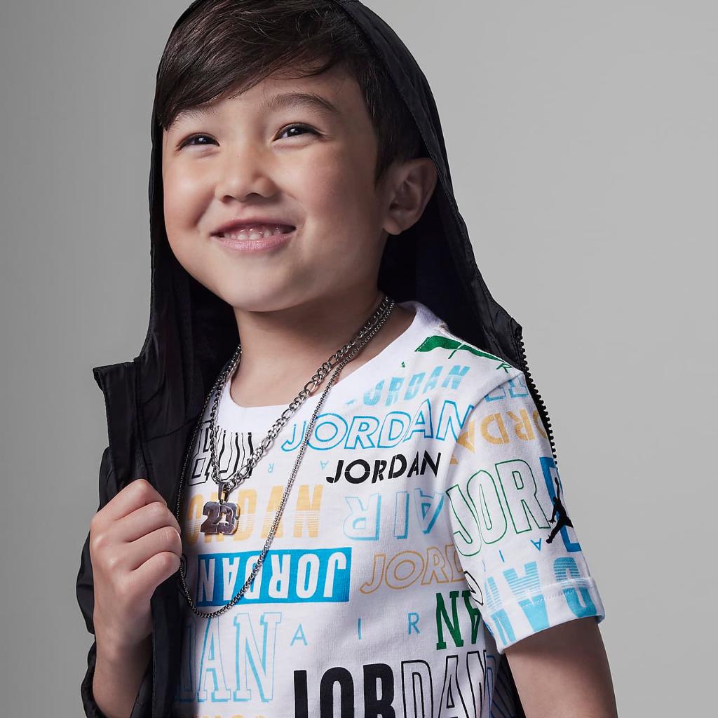 Jordan Fan Love Allover Print Tee Little Kids&#039; Tee 85C415-001