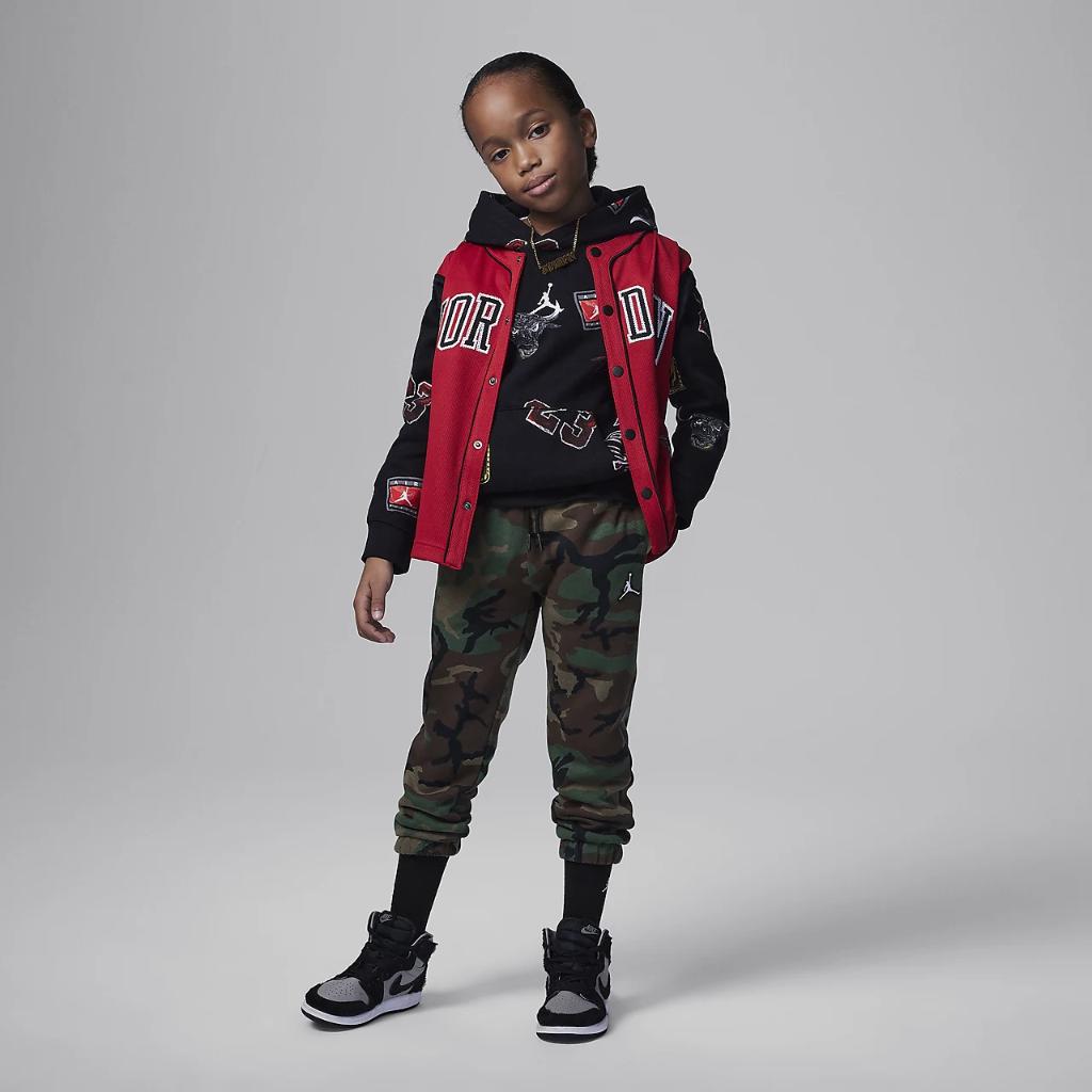 Jordan MJ Essentials Little Kids&#039; Printed Pullover Hoodie 85C897-023