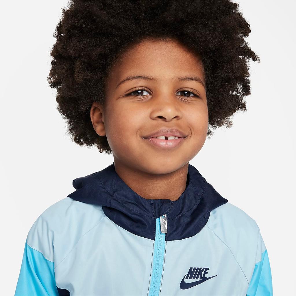 Nike Sportswear Windrunner Little Kids&#039; Full-Zip Jacket 86C663-U5V