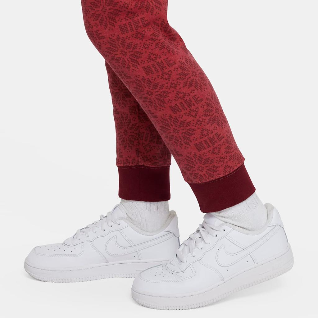 Nike Sportswear Club Fleece Little Kids&#039; Holiday Sweatshirt and Pants Set 86J496-R78