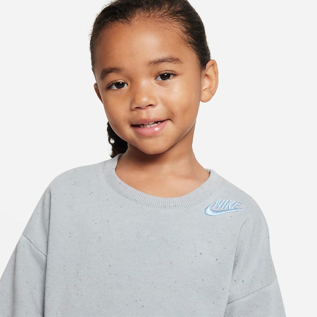 Nike Sportswear Icon Fleece Crew Little Kids&#039; Crew Top 86J767-BEC