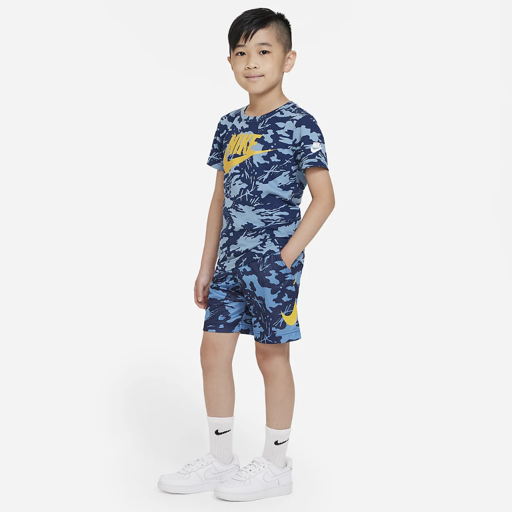 Nike Little Kids&#039; Camo Dri-FIT Shorts 86K040-U3E