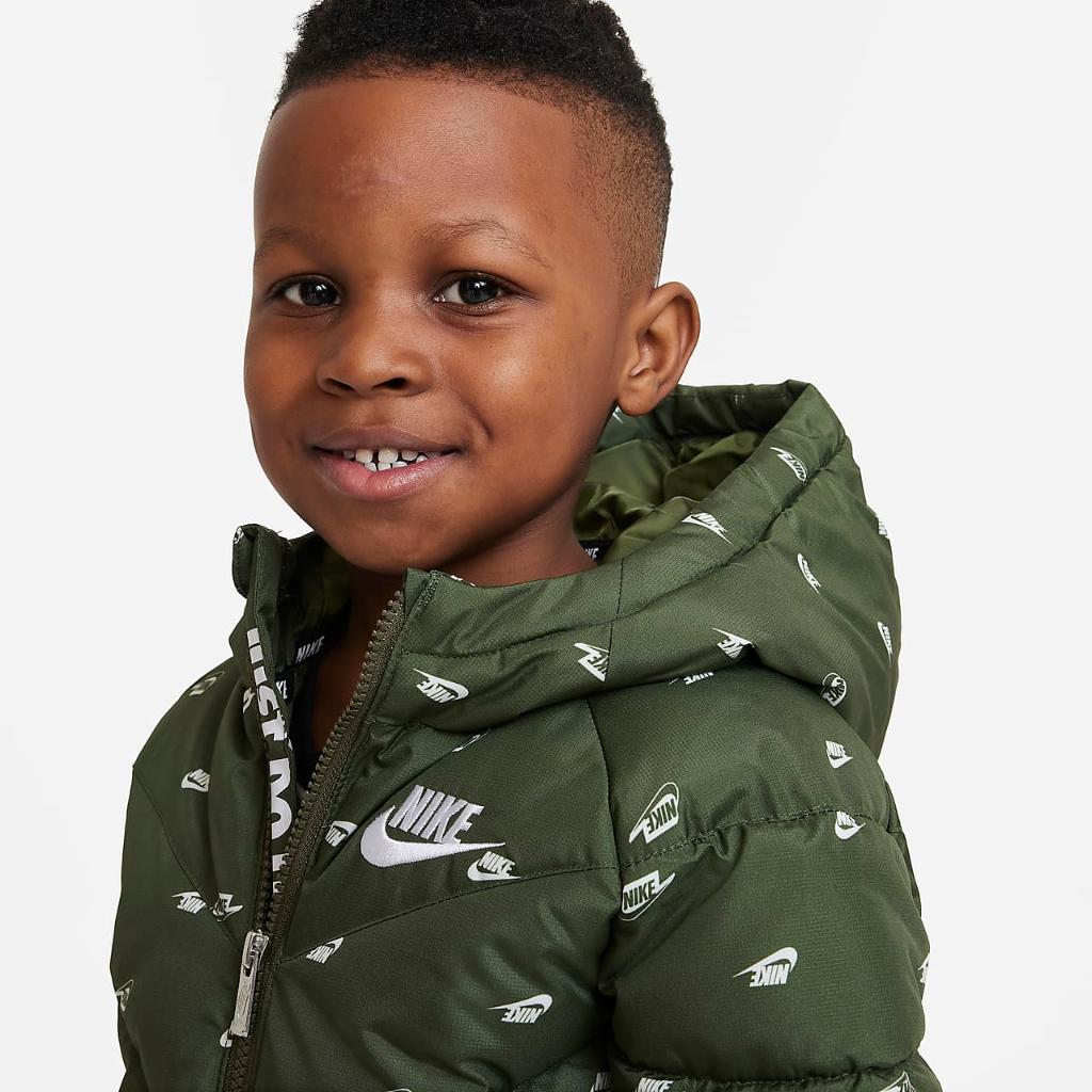 Nike Little Kids&#039; Printed Hooded Jacket 86K081-F1C