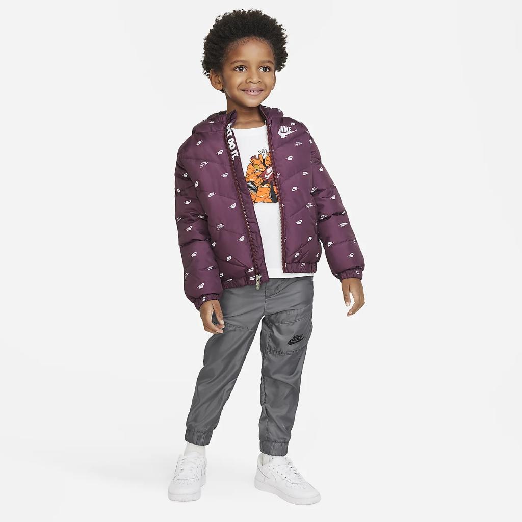 Nike Little Kids&#039; Printed Hooded Jacket 86K081-R00