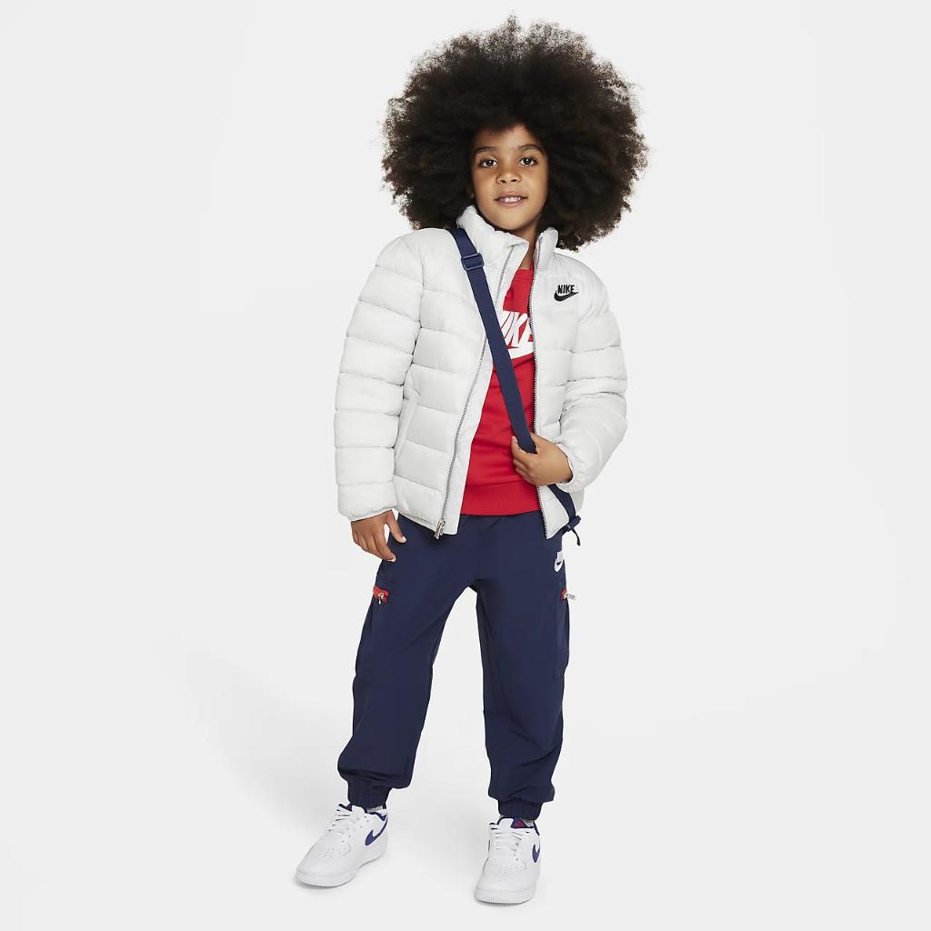 Nike Solid Puffer Jacket Little Kids&#039; Jacket 86K201-GAD