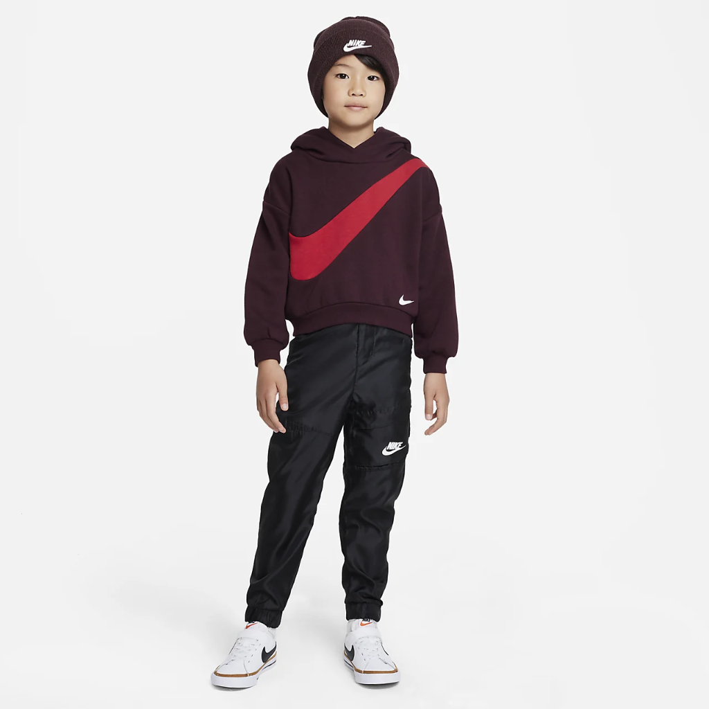 Nike Swoosh Essentials Pullover Hoodie Little Kids&#039; Hoodie 86K228-R5Y