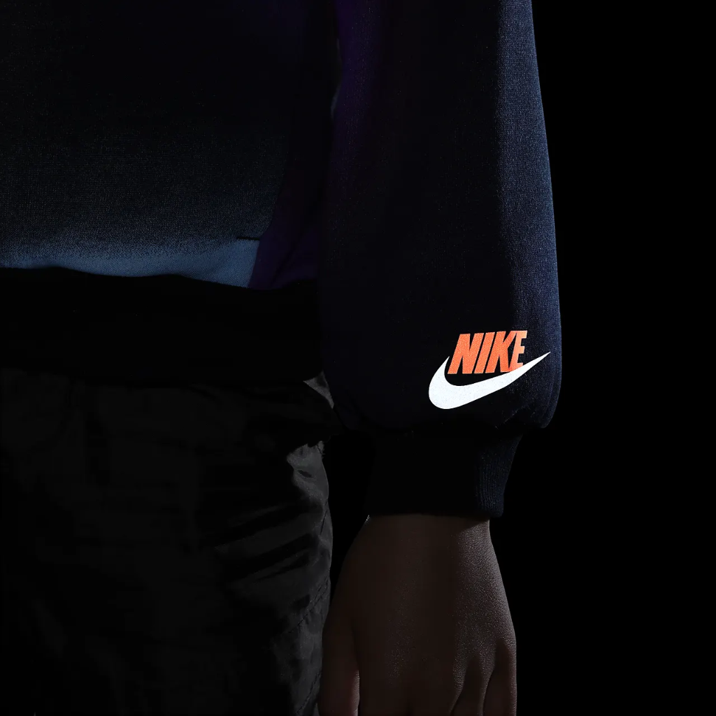 Nike Sportswear Illuminate Fleece Pullover Hoodie Little Kids&#039; Hoodie 86K246-023