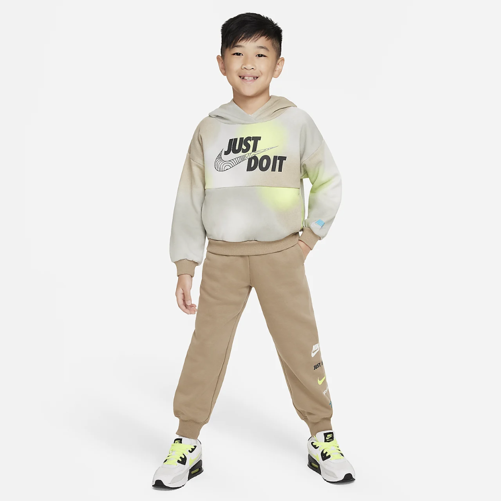 Nike Sportswear Illuminate Fleece Pullover Hoodie Little Kids&#039; Hoodie 86K246-X1T