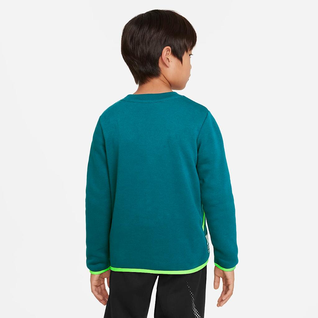 Nike Sportswear Illuminate Fleece Crew Little Kids&#039; Top 86K247-B9I