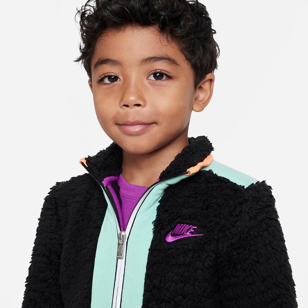 Nike Sportswear Illuminate Sherpa Half-Zip Jacket Little Kids&#039; Jacket 86K249-023