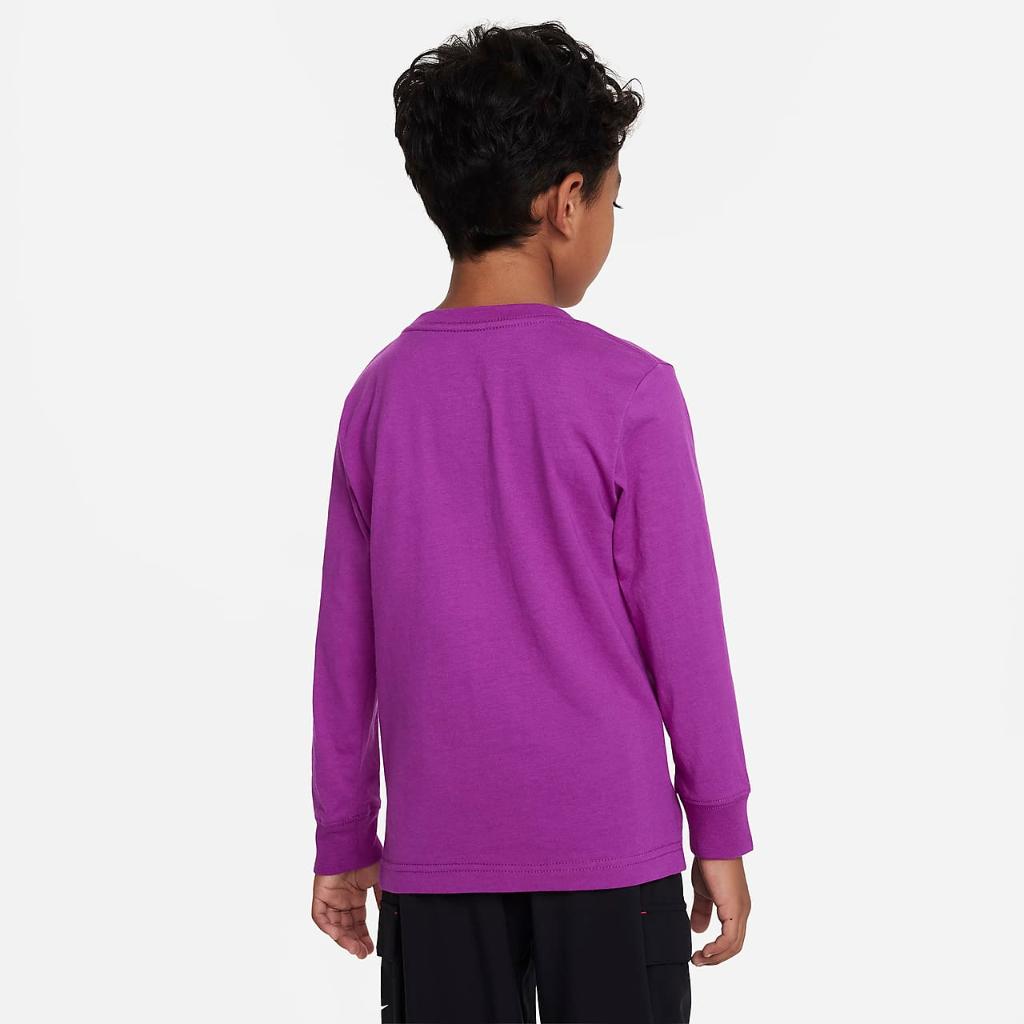 Nike Illuminate Microtype Long Sleeve Tee Little Kids&#039; T-Shirt 86K292-P98
