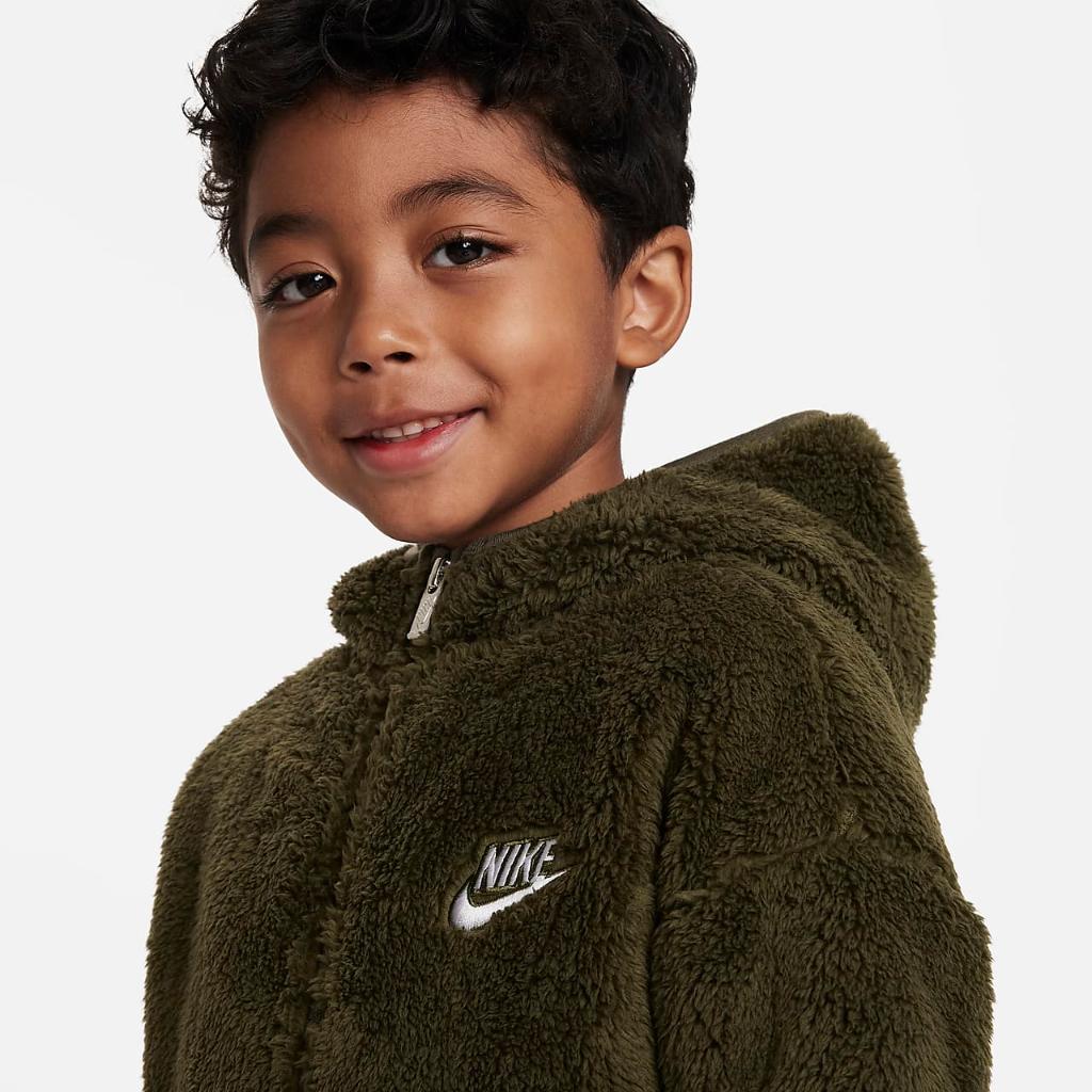 Nike Sportswear Club Winterized Full-Zip Hoodie Little Kids&#039; Hoodie 86K294-E6F