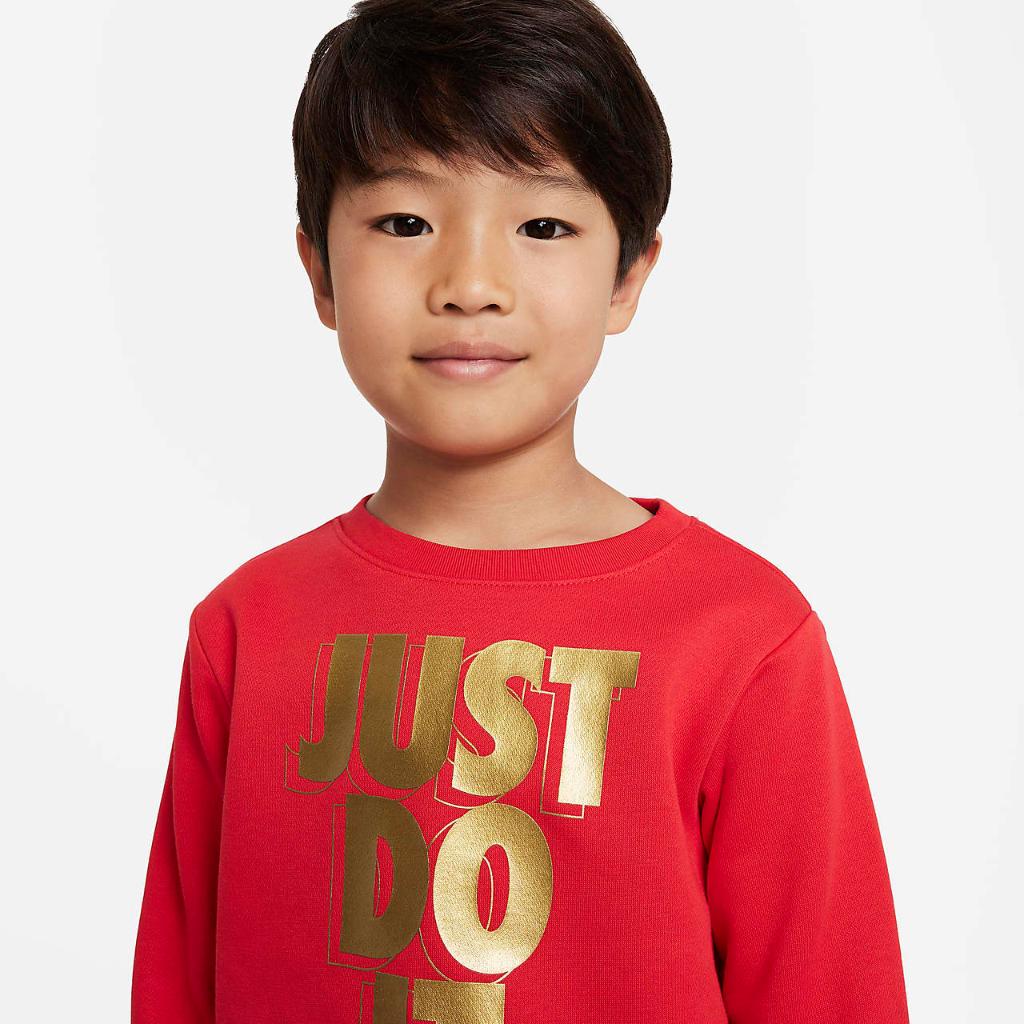 Nike Just Do It Gifting Crewneck Little Kids&#039; Crewneck 86K299-U10