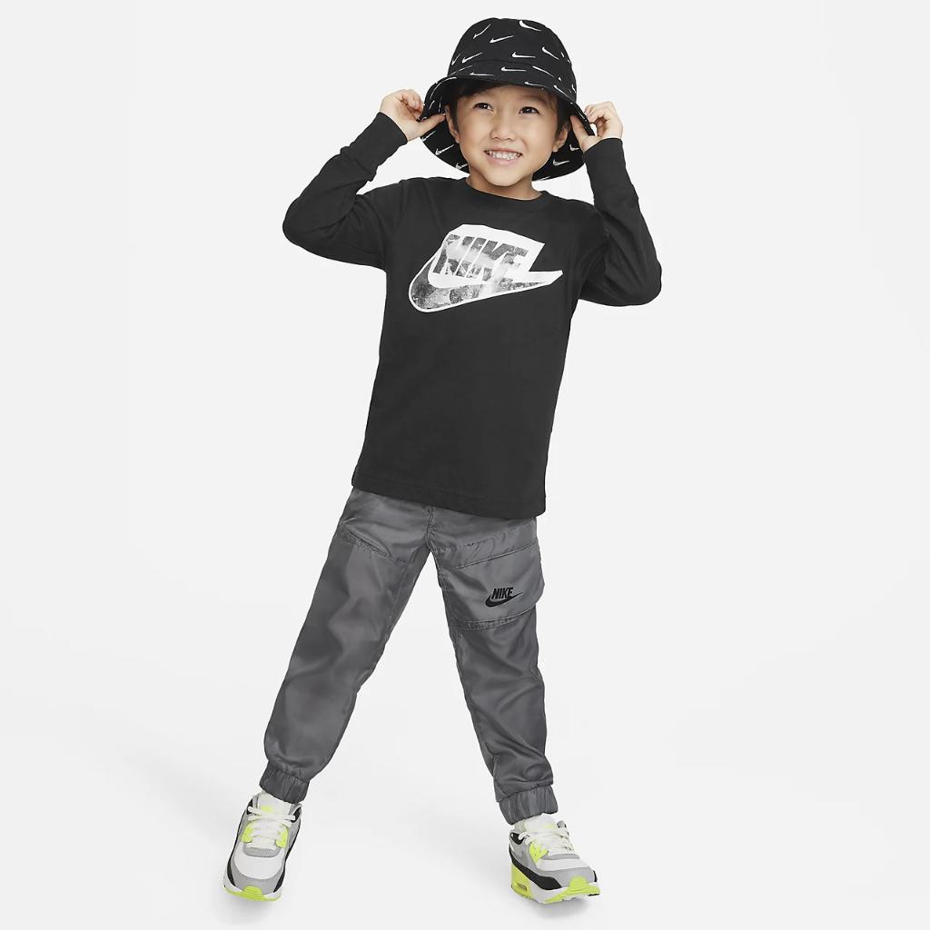 Nike Futura Printed Long Sleeve Tee Little Kids&#039; T-Shirt 86K302-023