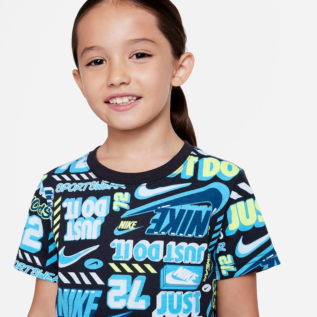 Nike Cool After School Printed Tee Little Kids&#039; T-Shirt 86K337-023