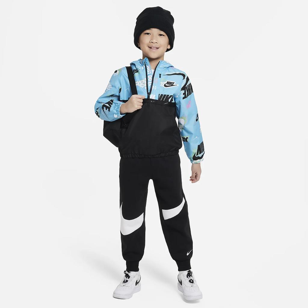 Nike Half-Zip Print Blocked Anorak Little Kids&#039; Jacket 86K536-F85