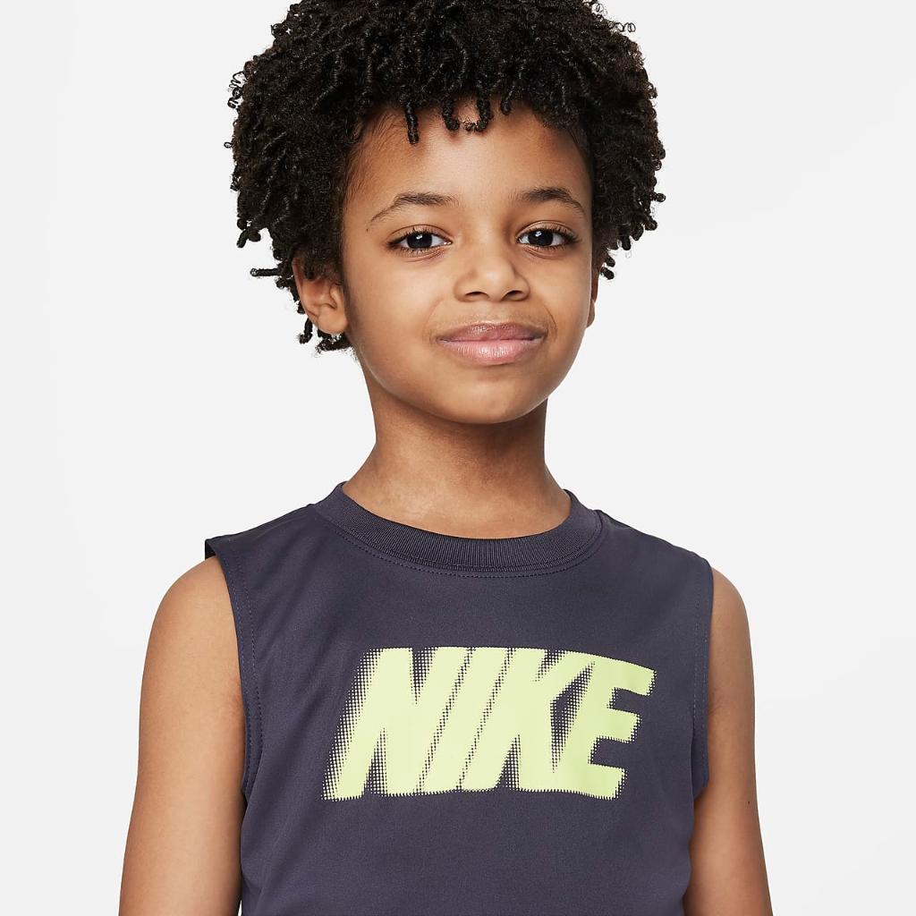 Nike &quot;All Day Play&quot; Dri-FIT Muscle Tee Little Kids&#039; Dri-FIT Tank 86K747-P6G