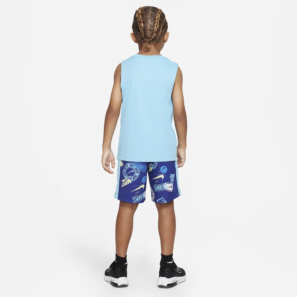 Nike Wild Air Muscle Tank and Shorts Set Little Kids&#039; 2-Piece Set 86K869-U1A