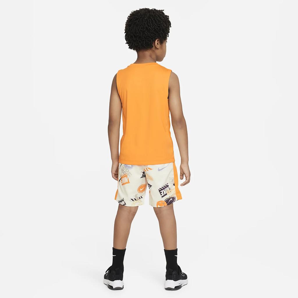 Nike Wild Air Muscle Tank and Shorts Set Little Kids&#039; 2-Piece Set 86K869-W3Z
