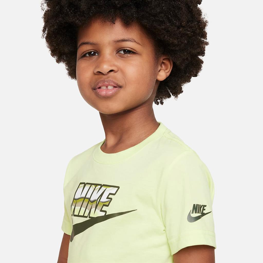 Nike Stripe Scape Futura Tee Little Kids&#039; Dri-FIT T-Shirt 86K881-EEK