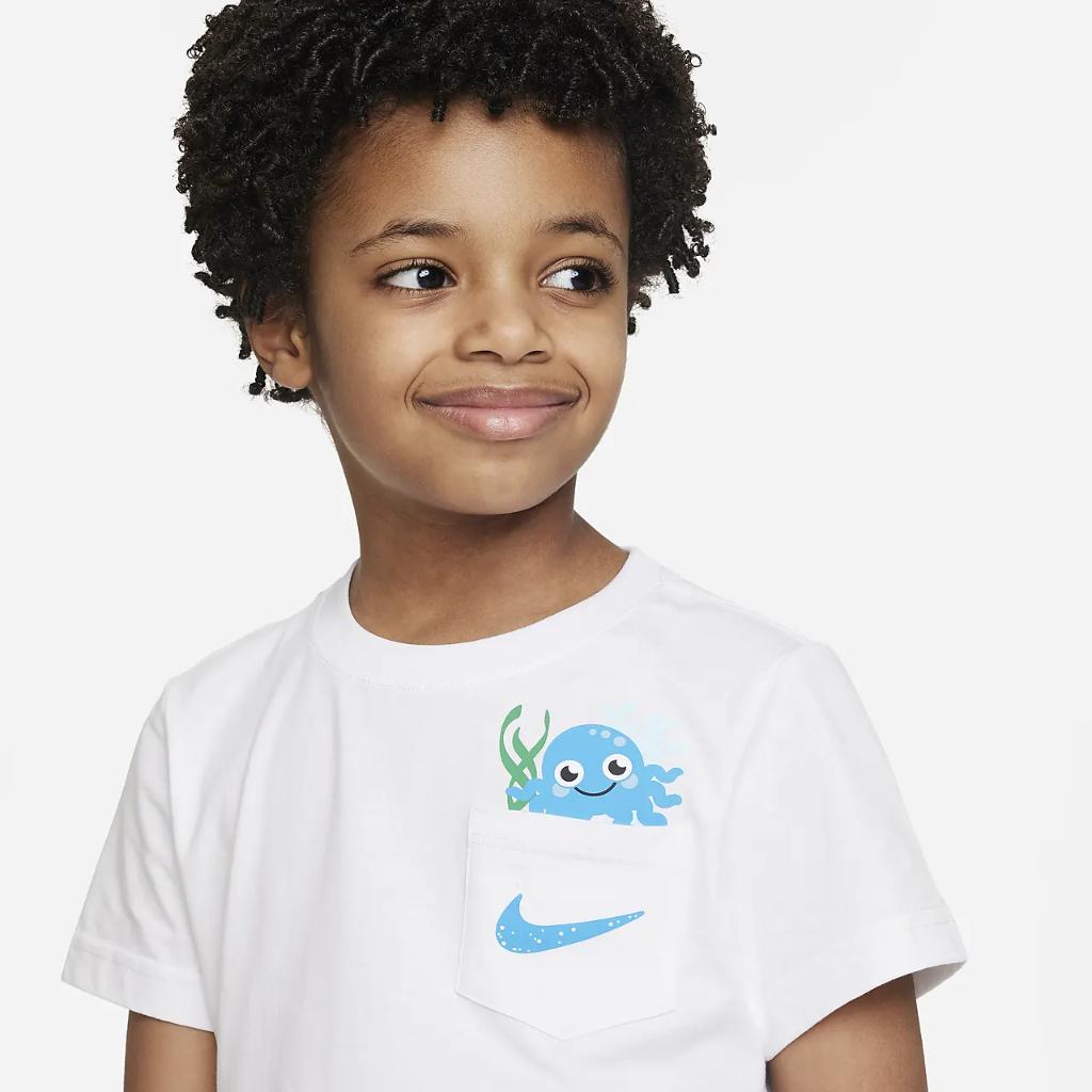 Nike Sportswear Coral Reef Tee and Shorts Set Little Kids&#039; 2-Piece Set 86K959-BE1