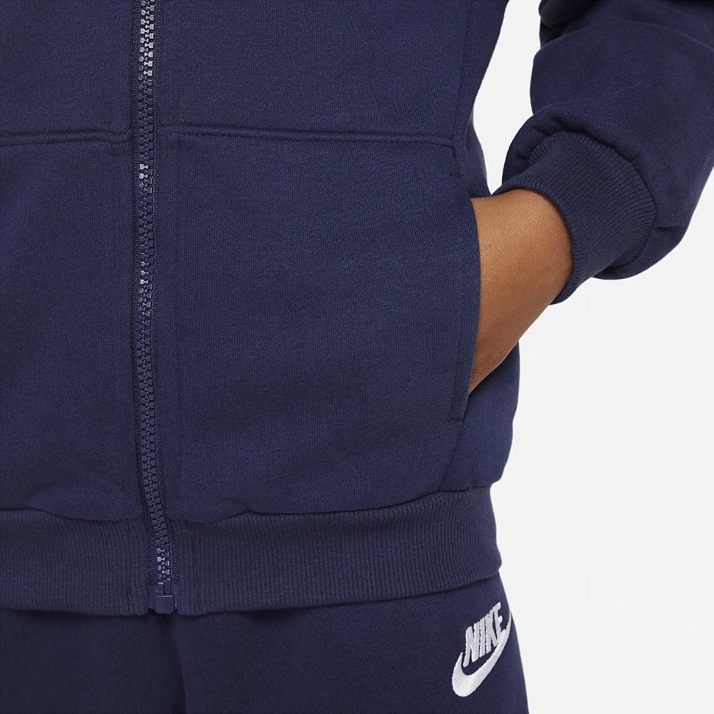 Nike Sportswear Club Fleece Full-Zip Little Kids Hoodie 86L089-U90