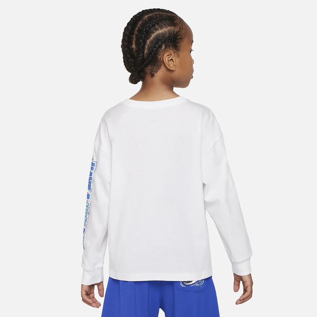 Nike Sportswear &quot;Art of Play&quot; Relaxed Long Sleeve Tee Little Kids T-Shirt 86L109-001