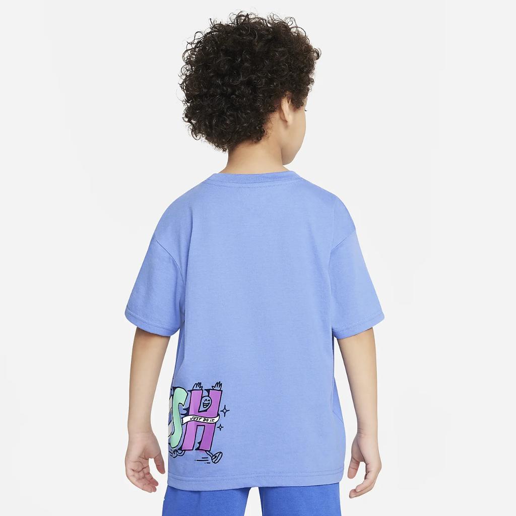 Nike Sportswear &quot;Art of Play&quot; Relaxed Graphic Tee Little Kids T-Shirt 86L110-BGZ