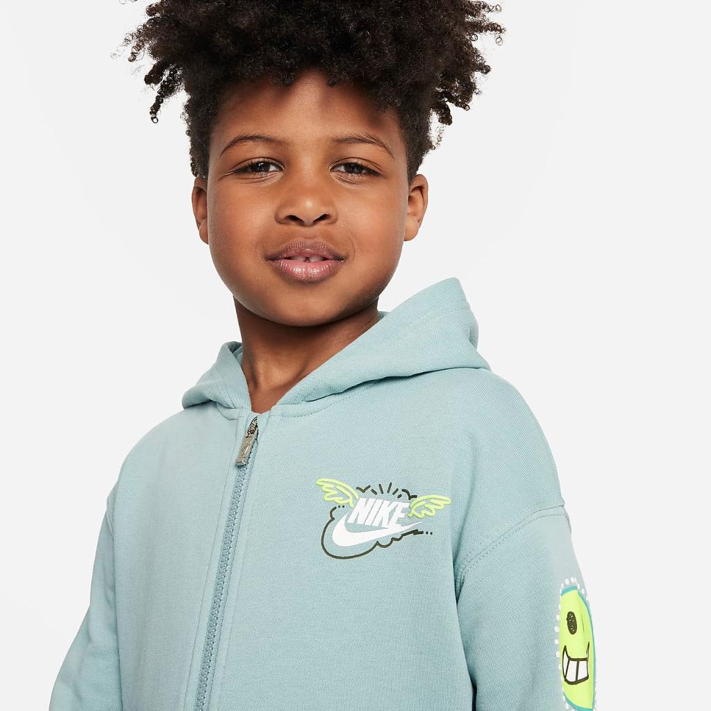 Nike Sportswear &quot;Art of Play&quot; French Terry Full-Zip Set Little Kids 2-Piece Set 86L111-F84