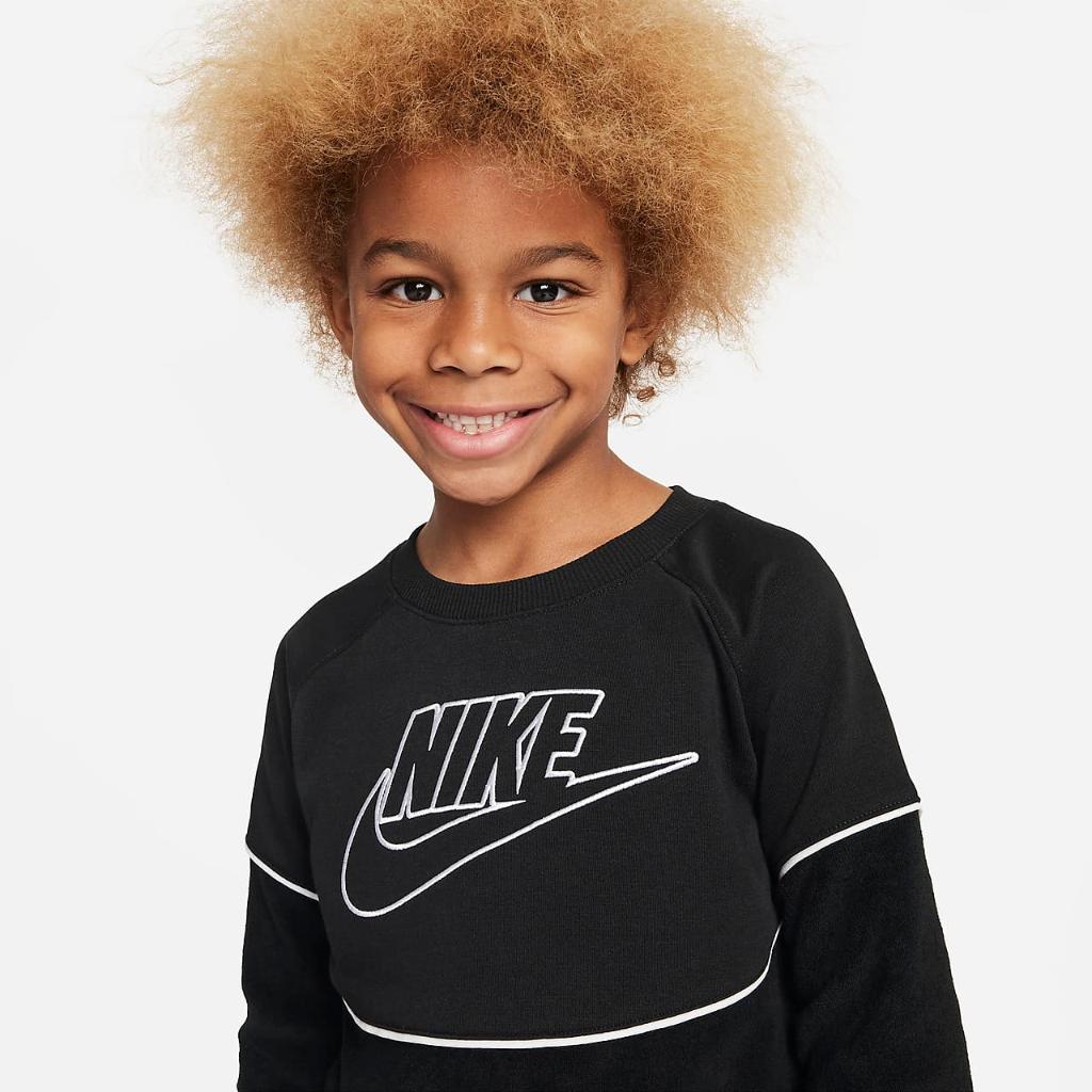 Nike Sportswear Amplify French Terry Crew Set Little Kids 2-Piece Set 86L198-023