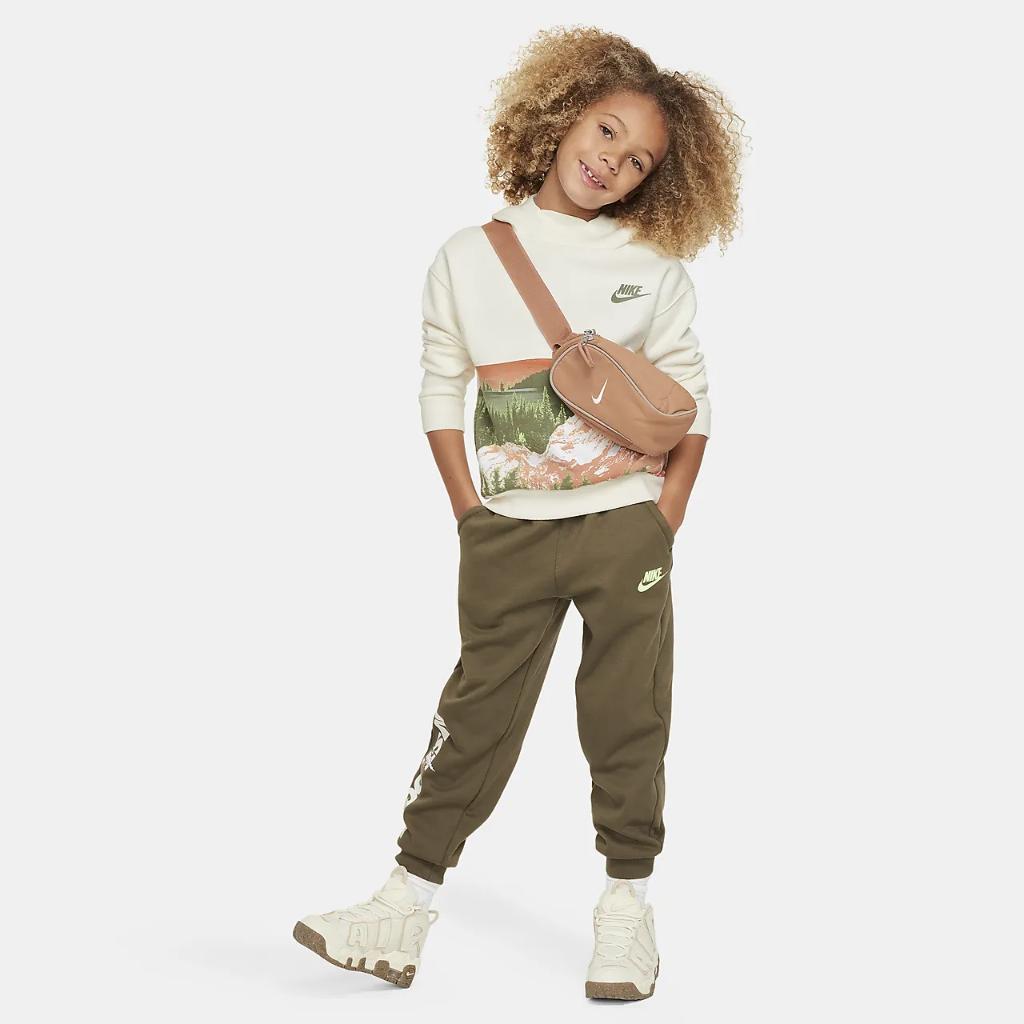 Nike Sportswear Snow Day Fleece Printed Pullover Little Kids Hoodie 86L391-W5T