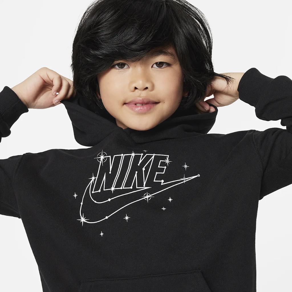 Nike Sportswear Shine Fleece Pullover Hoodie Little Kids Hoodie 86L402-023