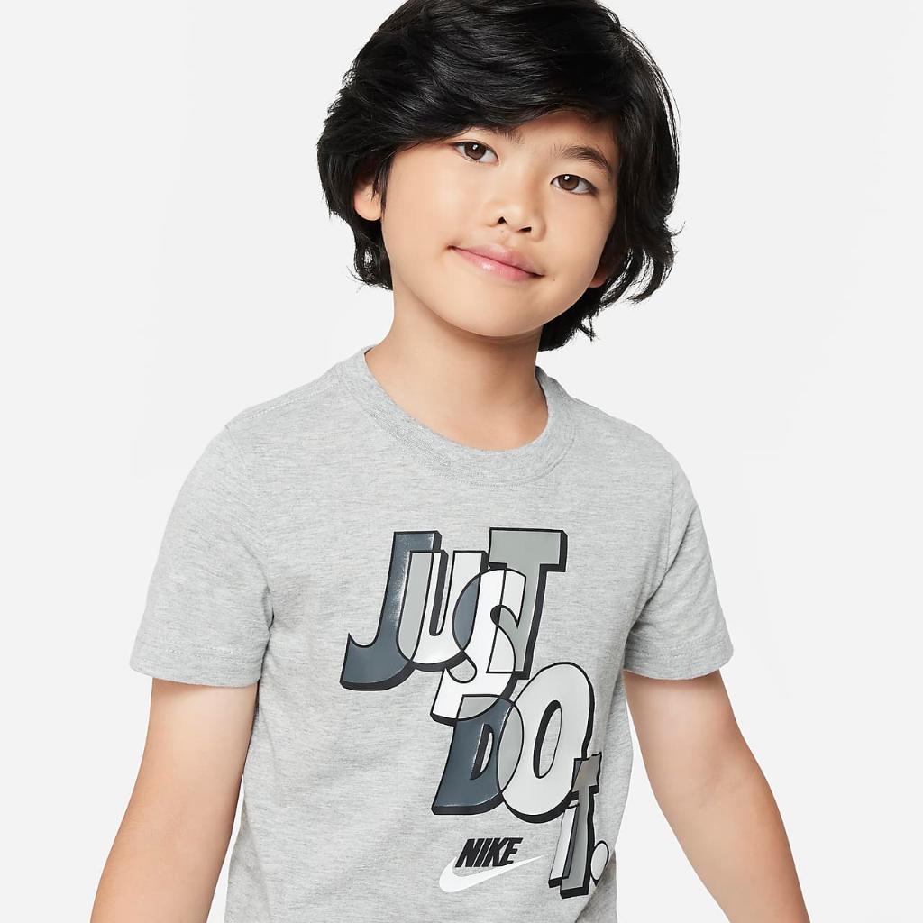 Nike Puzzle &quot;Just Do It&quot; Tee Little Kids T-Shirt 86L476-042
