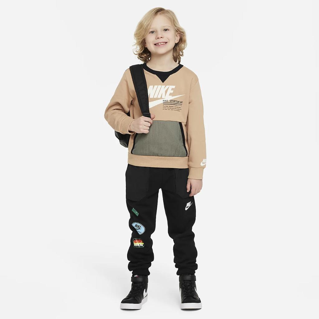 Nike Sportswear Paint Your Future Little Kids&#039; French Terry Crew 86L749-X0L