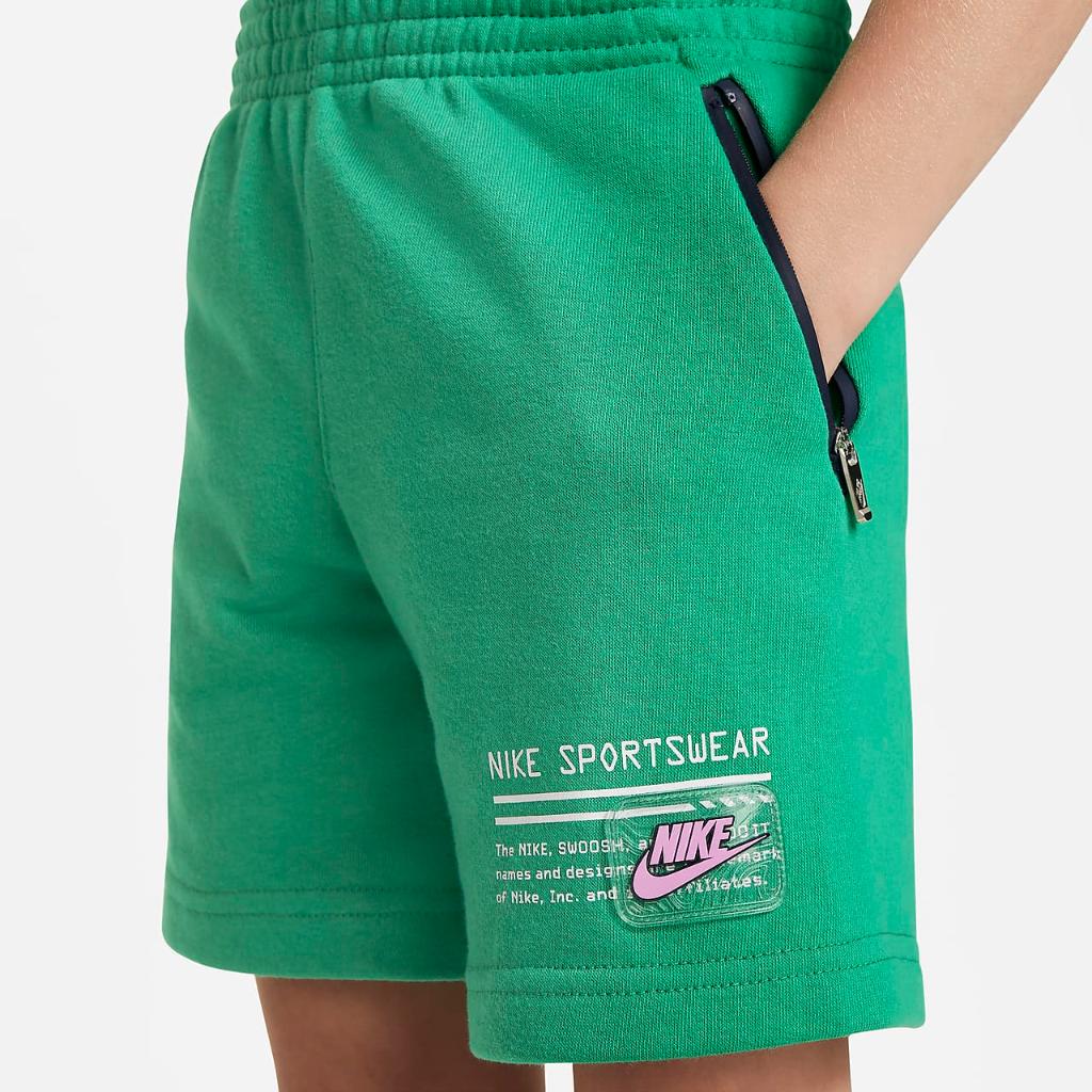 Nike Sportswear Paint Your Future Little Kids&#039; French Terry Shorts 86L754-E5D