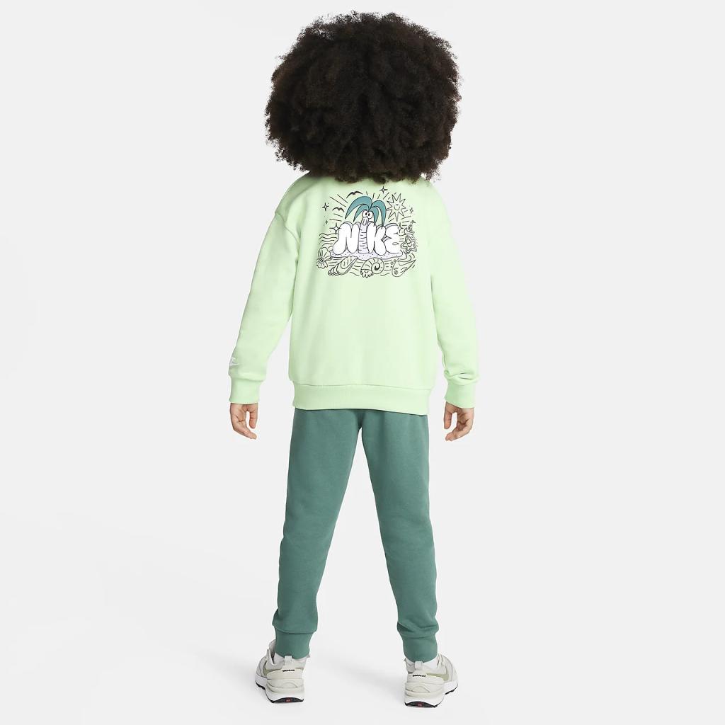 Nike Sportswear Create Your Own Adventure Little Kids&#039; French Terry Graphic Crew Set 86M018-EDJ