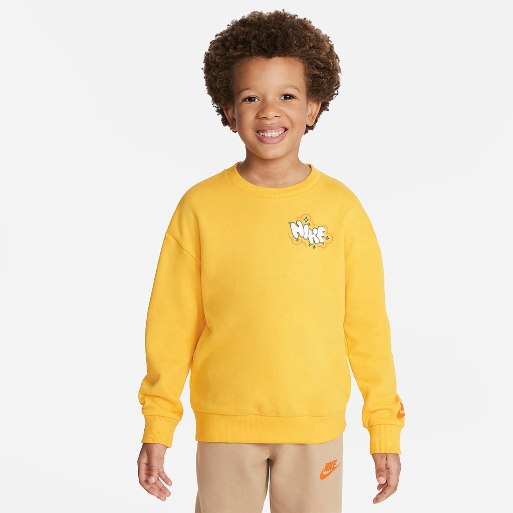 Nike Sportswear Create Your Own Adventure Little Kids&#039; French Terry Graphic Crew Set 86M018-X0L