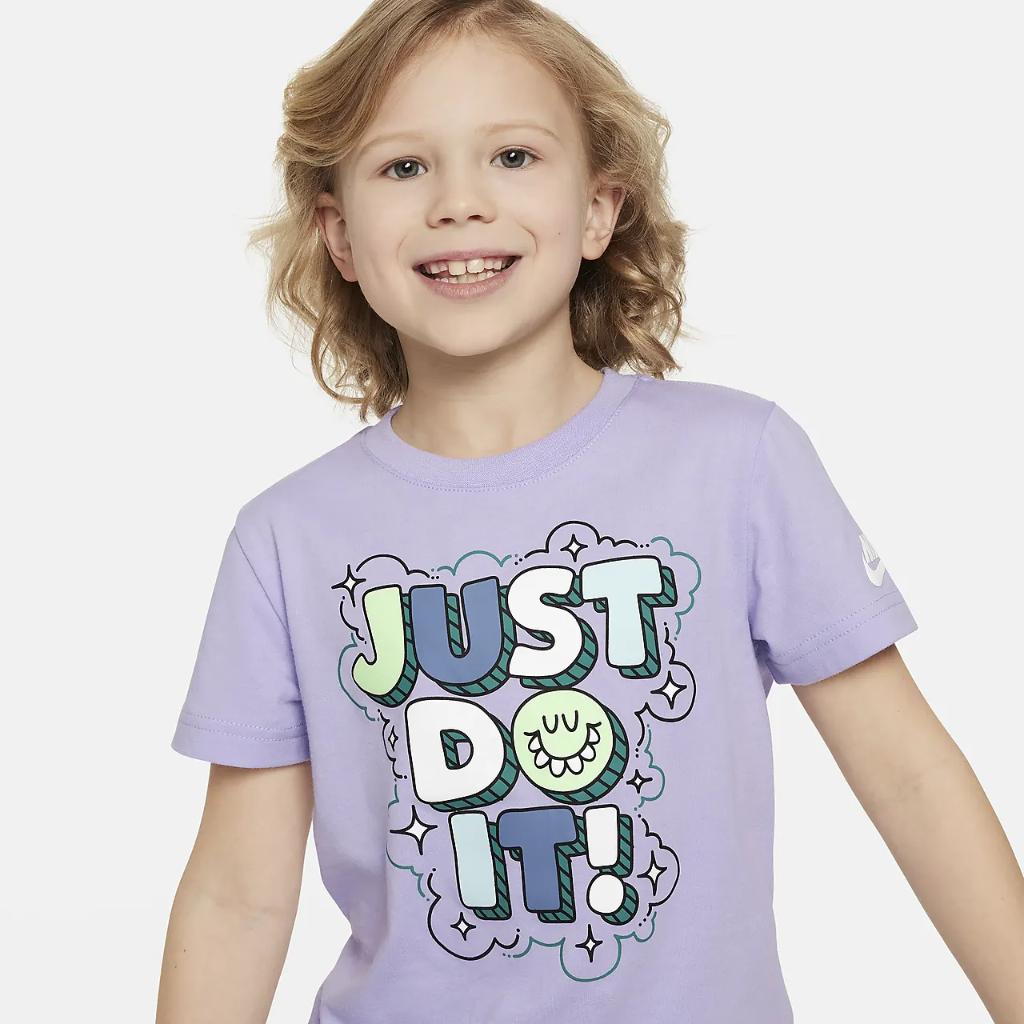 Nike Little Kids&#039; Bubble &#039;Just Do It&#039; T-Shirt 86M093-P63