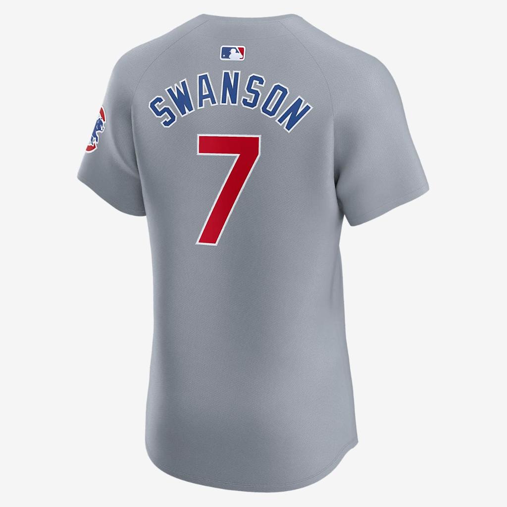 Dansby Swanson Chicago Cubs Men&#039;s Nike Dri-FIT ADV MLB Elite Jersey 90B0EJRDEJ9-001